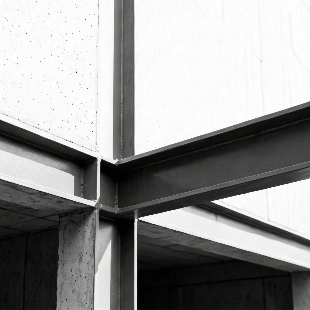 Structural detail reflecting logic and precision